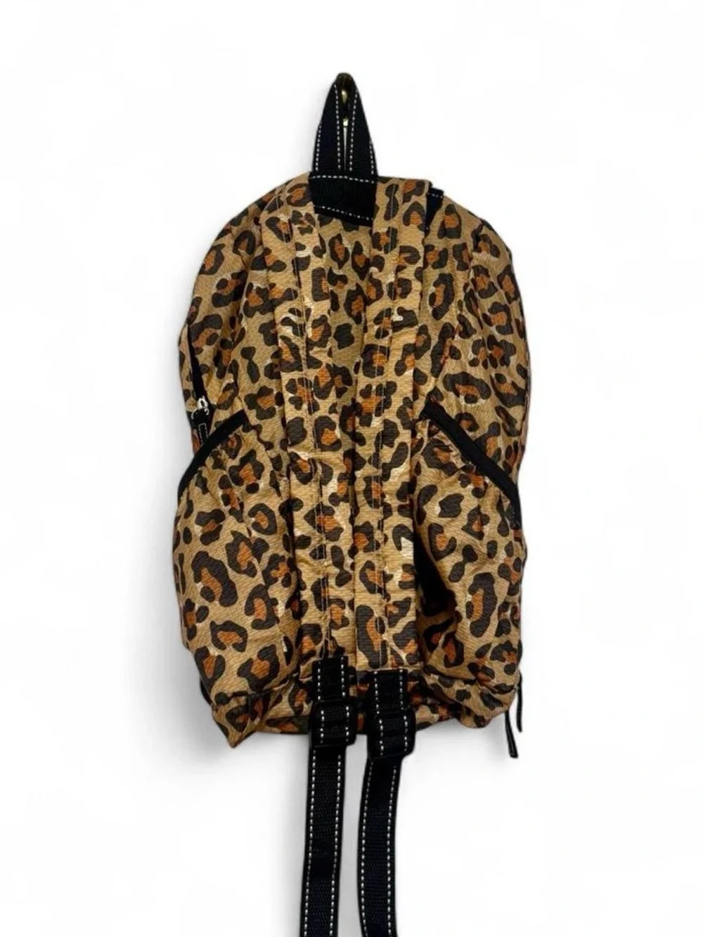 Leopard Print Mini Backpack - Brown